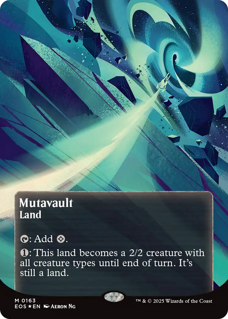 Mutavault (0163) (Borderless) (Galaxy Foil) [Edge of Eternities: Stellar Sights] | Exor Games Dartmouth