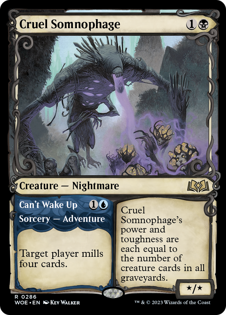 Cruel Somnophage // Can't Wake Up (Showcase) [Wilds of Eldraine] | Exor Games Dartmouth