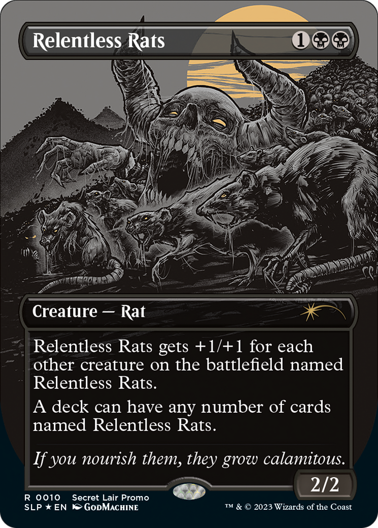 Relentless Rats (Borderless) [Secret Lair Showdown] | Exor Games Dartmouth