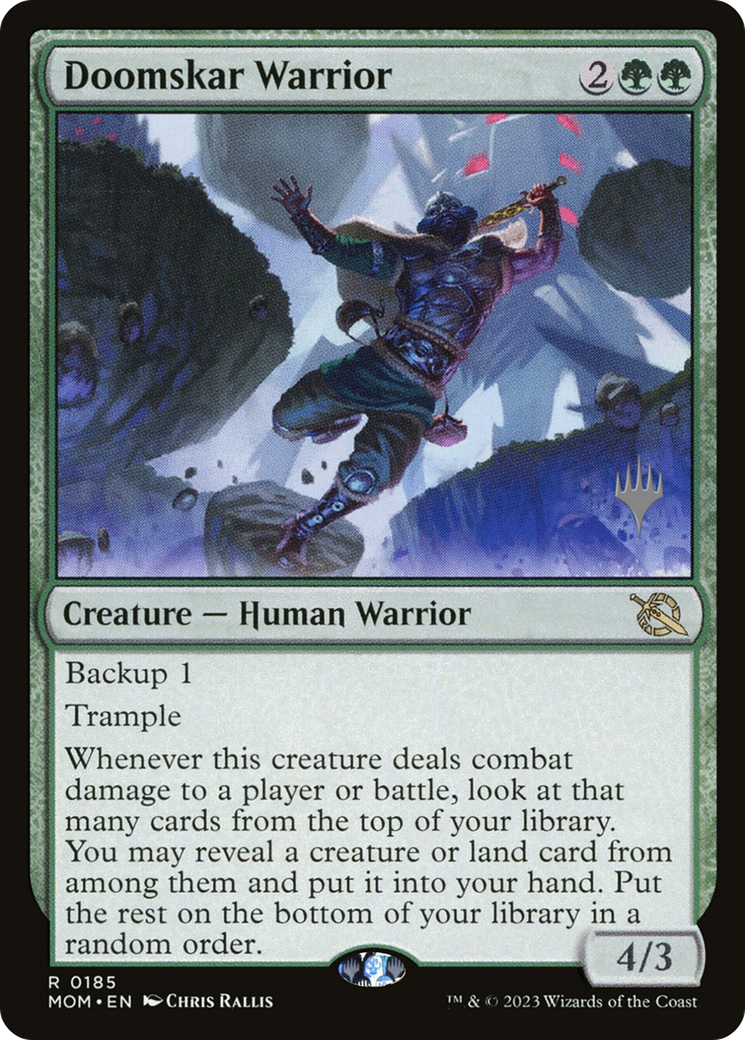 Doomskar Warrior (Promo Pack) [March of the Machine Promos] | Exor Games Dartmouth