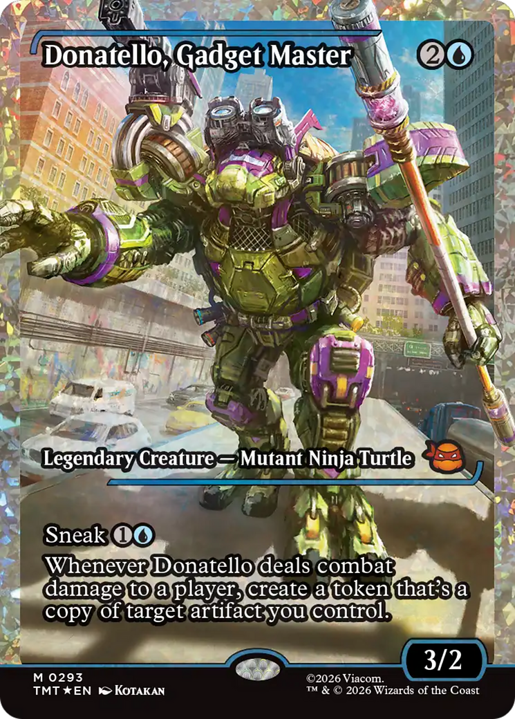 Donatello, Gadget Master (Showcase) (Fracture Foil) [Teenage Mutant Ninja Turtles] | Exor Games Dartmouth
