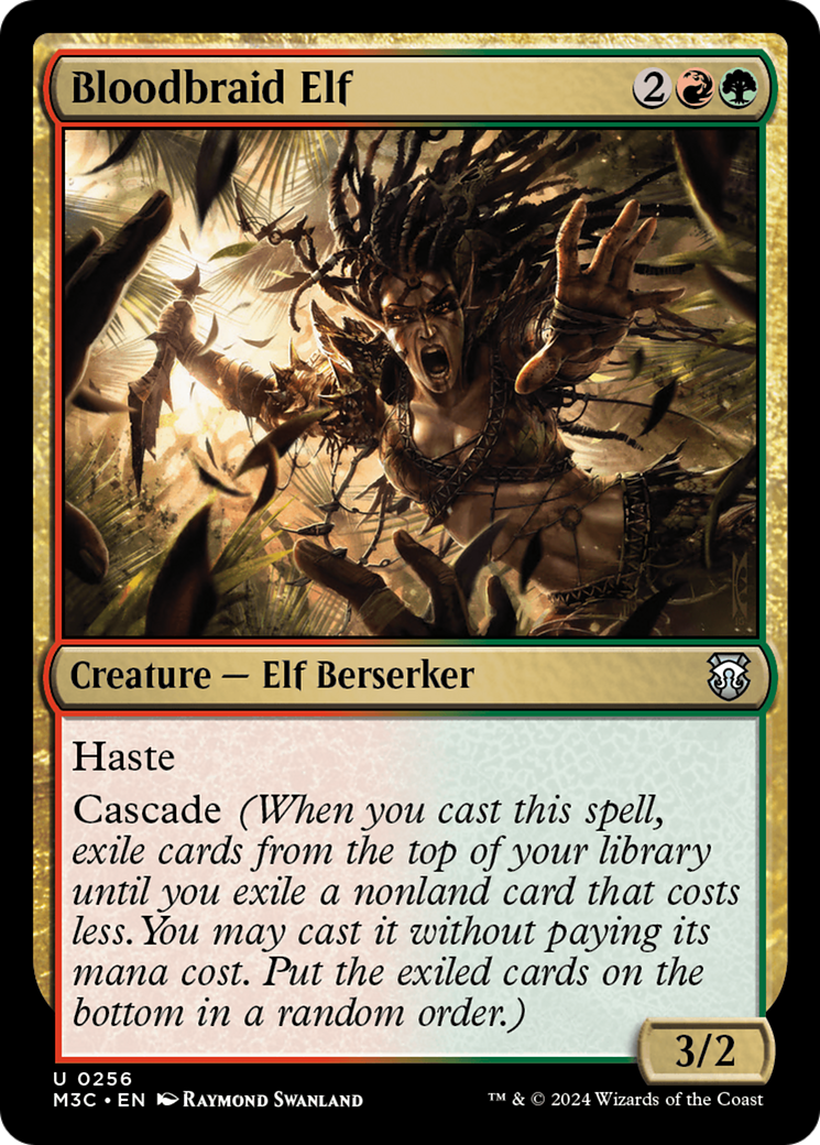 Bloodbraid Elf (Ripple Foil) [Modern Horizons 3 Commander] | Exor Games Dartmouth