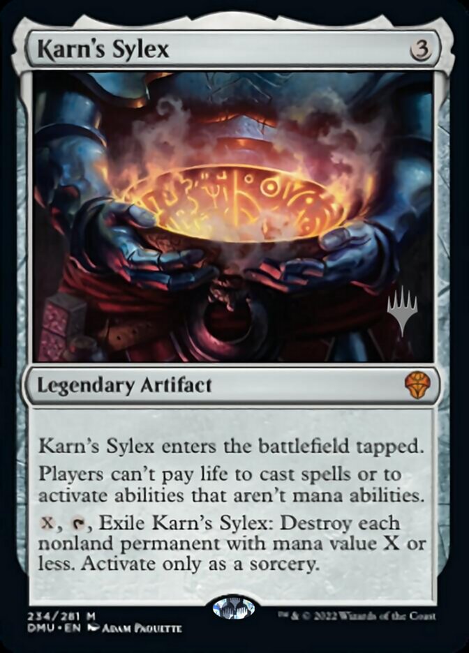 Karn's Sylex (Promo Pack) [Dominaria United Promos] | Exor Games Dartmouth