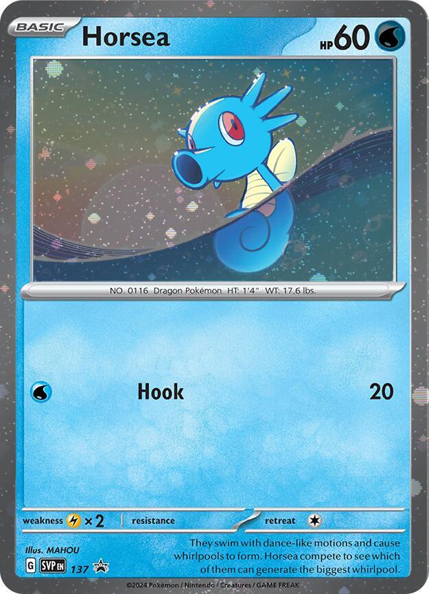 Horsea (SVP137) (Cosmo Holo) [SV: Scarlet & Violet Promo Cards] | Exor Games Dartmouth