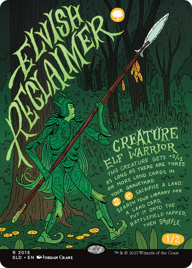 Elvish Reclaimer (Rainbow Foil) [Secret Lair Drop Series] | Exor Games Dartmouth