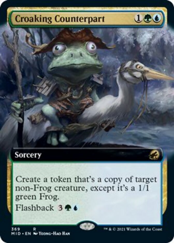 Croaking Counterpart (Extended Art) [Innistrad: Midnight Hunt] | Exor Games Dartmouth