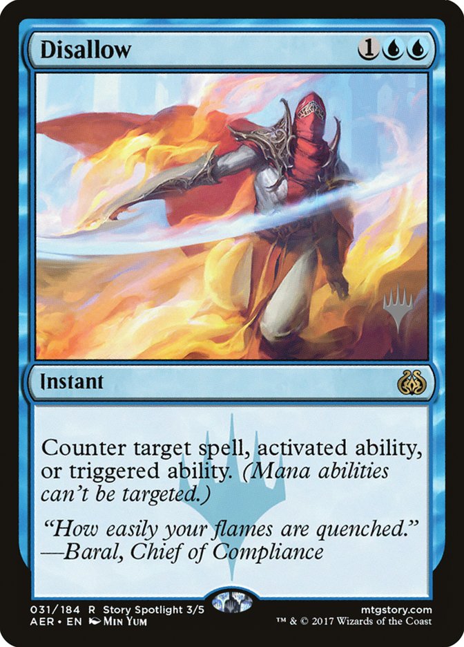 Disallow (Promo Pack) [Aether Revolt Promos] | Exor Games Dartmouth