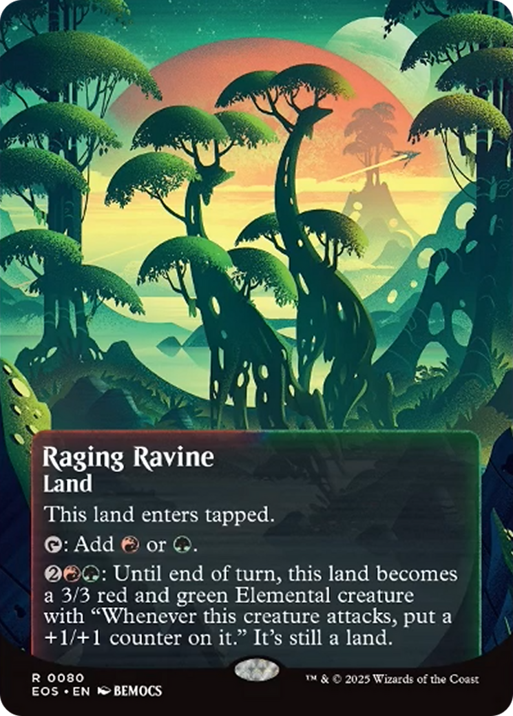 Raging Ravine (0080) (Borderless) [Edge of Eternities: Stellar Sights] | Exor Games Dartmouth