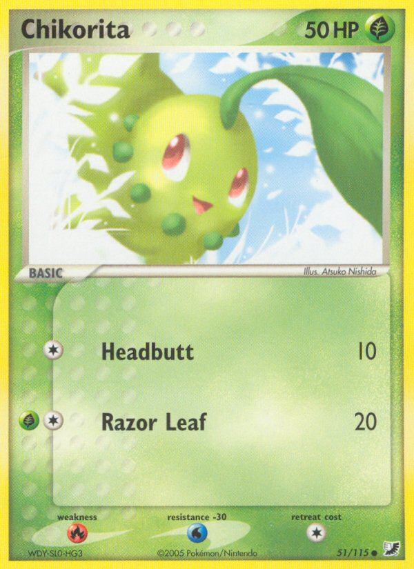 Chikorita (51/115) [EX: Unseen Forces] | Exor Games Dartmouth