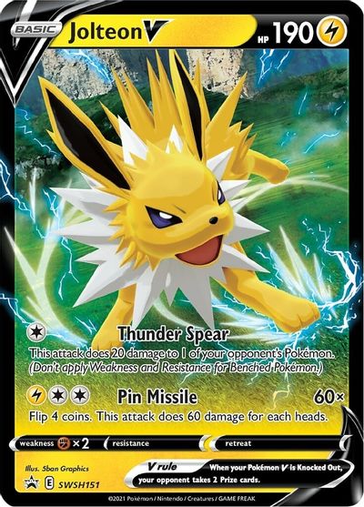 Jolteon V (SWSH151) [Sword & Shield: Black Star Promos] | Exor Games Dartmouth