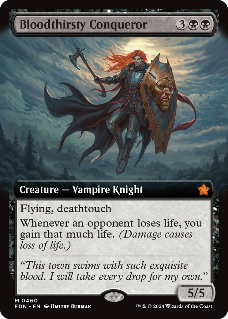 Bloodthirsty Conqueror (Extended Art) [Foundations] | Exor Games Dartmouth