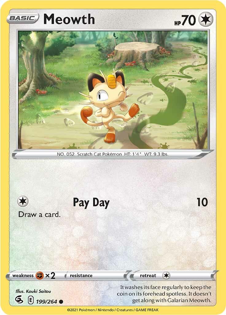 Meowth (199/264) [Sword & Shield: Fusion Strike] | Exor Games Dartmouth