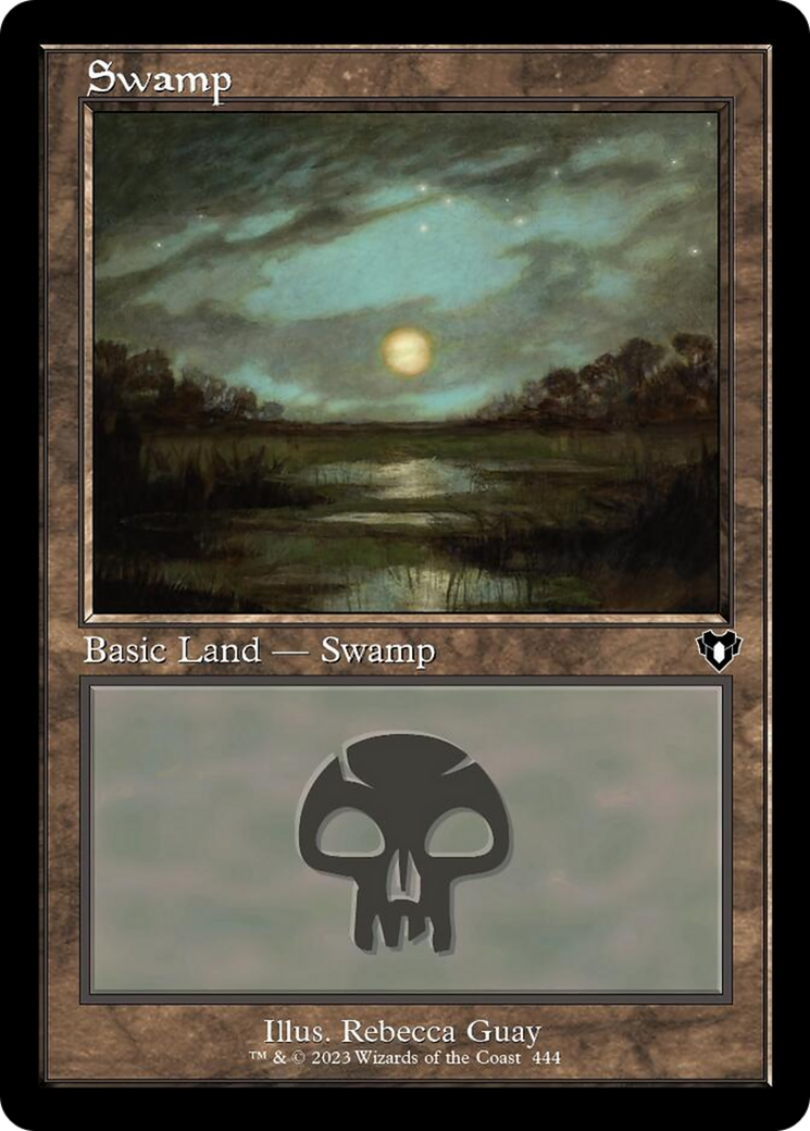 Swamp (444) (Retro) [Commander Masters] | Exor Games Dartmouth