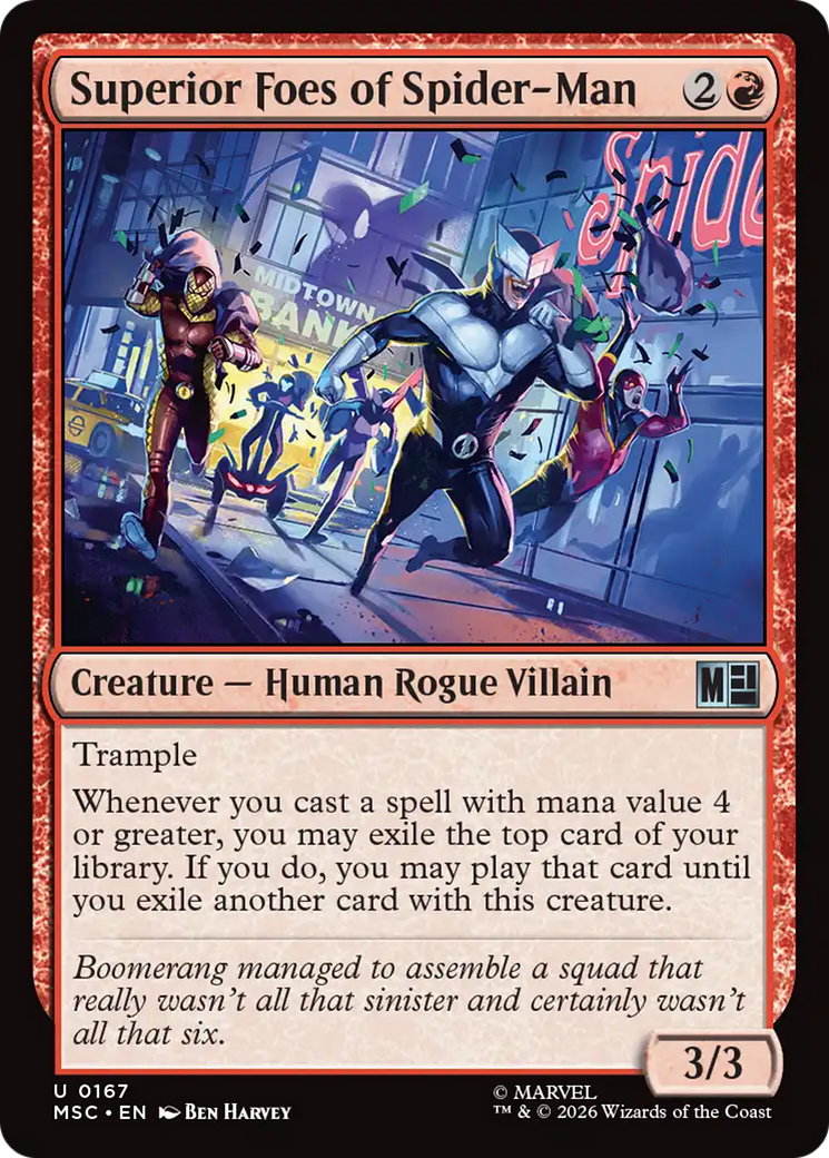 Superior Foes of Spider-Man (Surge Foil) [Marvel Super Heroes Commander] | Exor Games Dartmouth