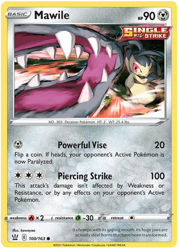 Mawile (100/163) [Sword & Shield: Battle Styles] | Exor Games Dartmouth