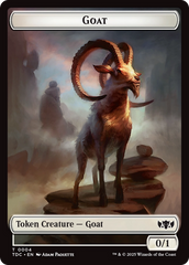 Plant // Goat Double-Sided Token [Tarkir: Dragonstorm Commander Tokens] | Exor Games Dartmouth