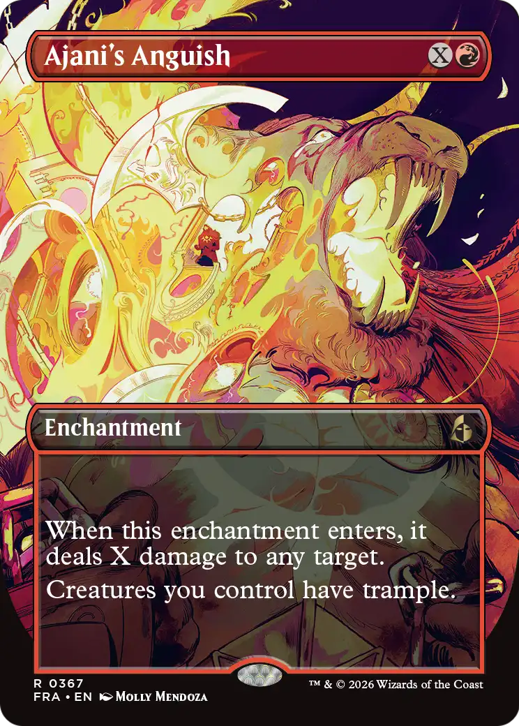 Ajani's Anguish (Borderless) [Reality Fracture] | Exor Games Dartmouth