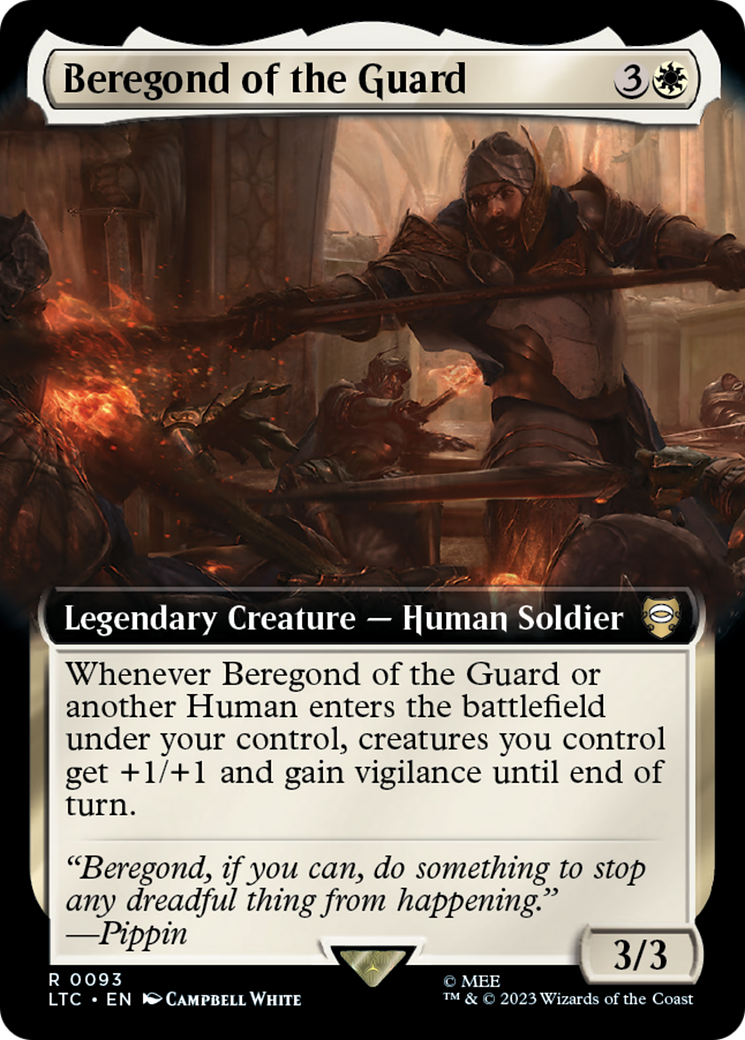 Beregond of the Guard (Extended Art) [The Lord of the Rings: Tales of Middle-Earth Commander] | Exor Games Dartmouth