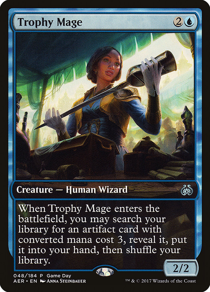 Trophy Mage (Game Day) [Aether Revolt Promos] | Exor Games Dartmouth