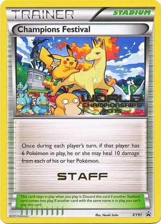 Champions Festival 2015 Staff (XY91) [XY: Black Star Promos] | Exor Games Dartmouth