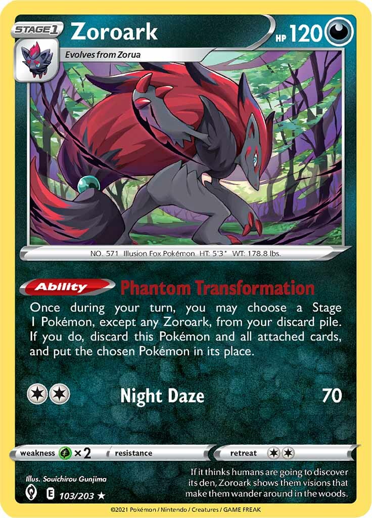 Zoroark (103/203) [Sword & Shield: Evolving Skies] | Exor Games Dartmouth