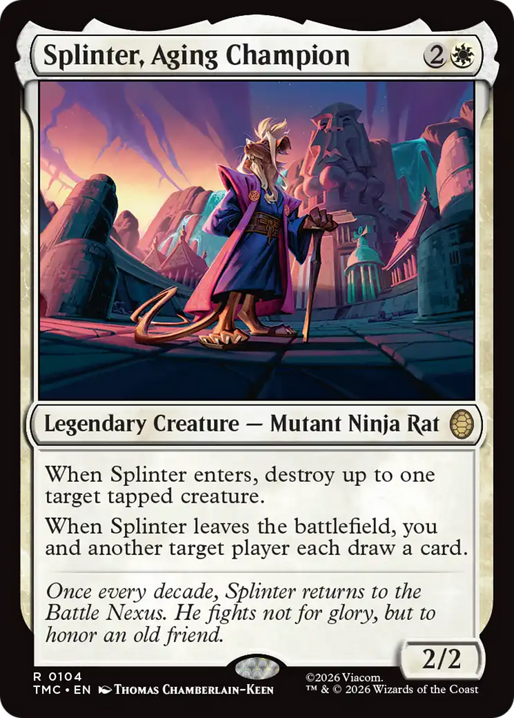 Splinter, Aging Champion [Teenage Mutant Ninja Turtles Commander] | Exor Games Dartmouth