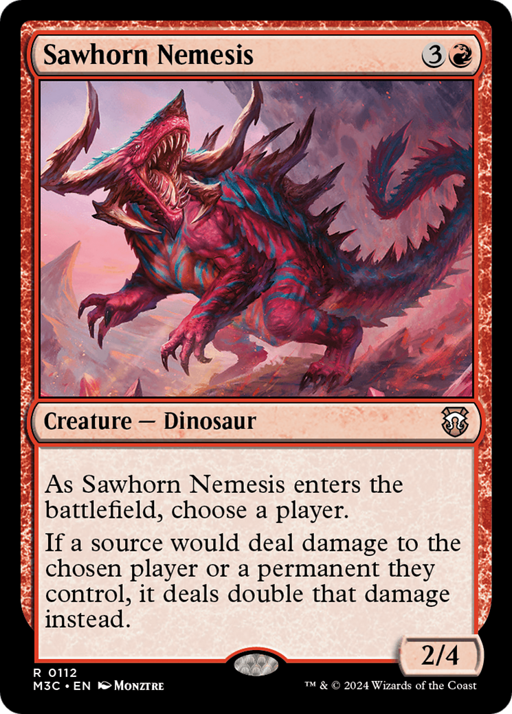 Sawhorn Nemesis [Modern Horizons 3 Commander] | Exor Games Dartmouth