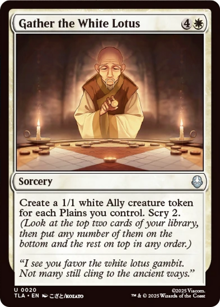 Gather the White Lotus [Avatar: The Last Airbender] | Exor Games Dartmouth