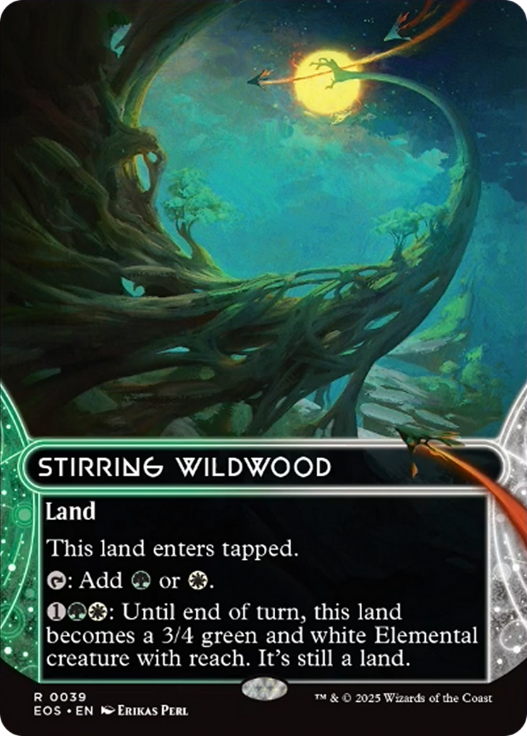Stirring Wildwood (0039) (Borderless) [Edge of Eternities: Stellar Sights] | Exor Games Dartmouth