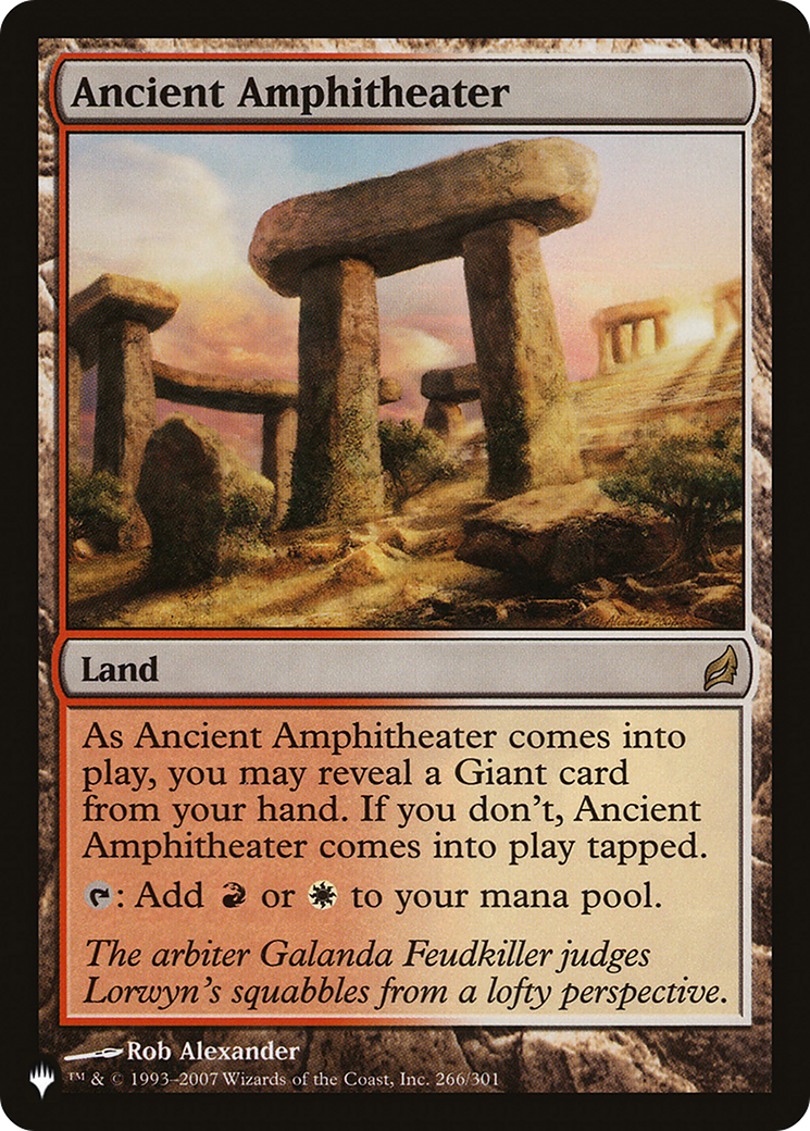 Ancient Amphitheater (LRW) [The List] | Exor Games Dartmouth