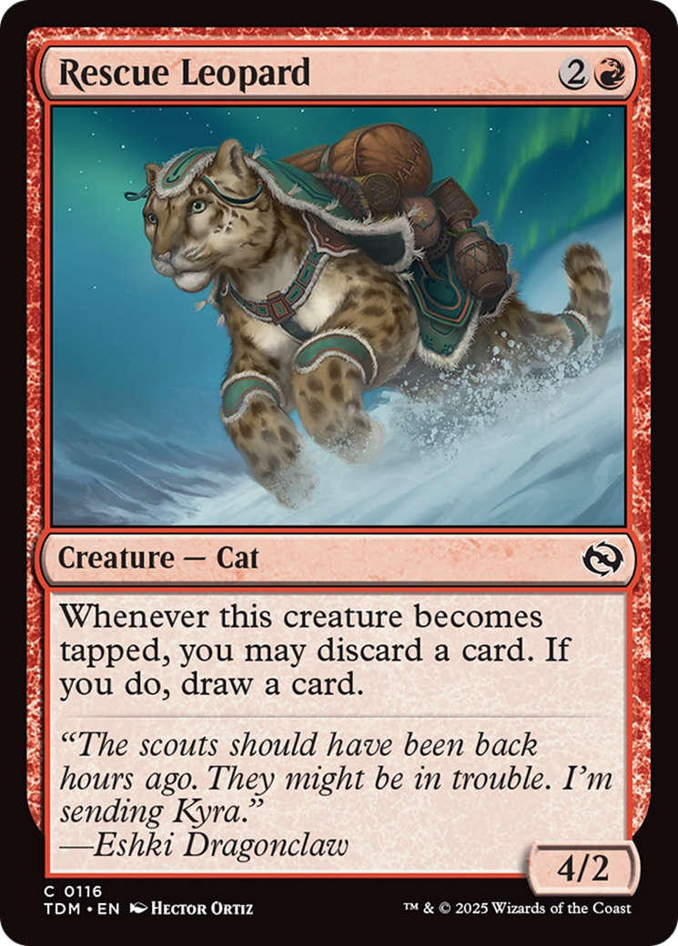 Rescue Leopard [Tarkir: Dragonstorm] | Exor Games Dartmouth