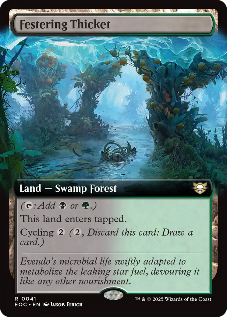 Festering Thicket (Extended Art) [Edge of Eternities Commander] | Exor Games Dartmouth