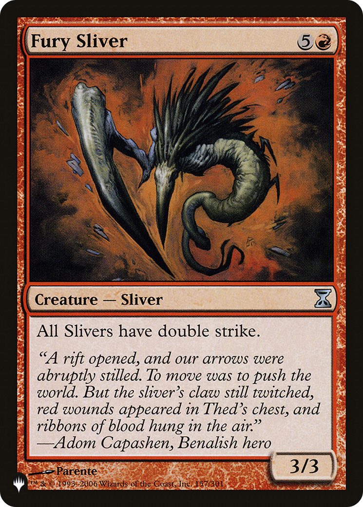 Fury Sliver [The List Reprints] | Exor Games Dartmouth