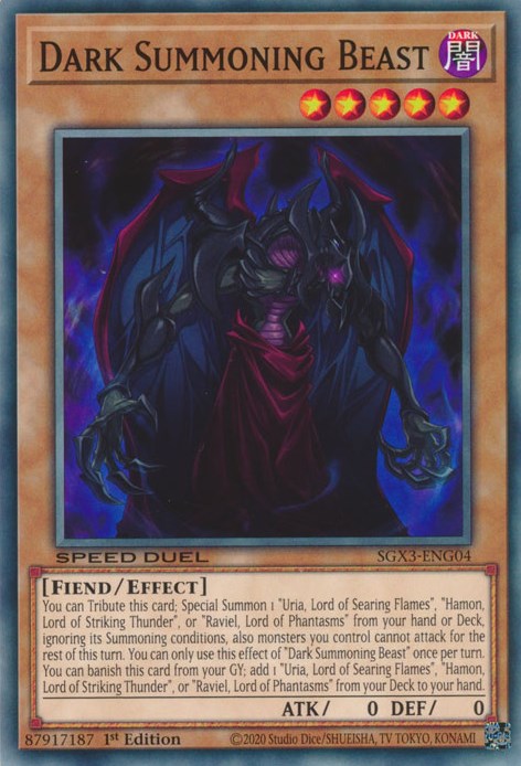 Dark Summoning Beast [SGX3-ENG04] Common | Exor Games Dartmouth