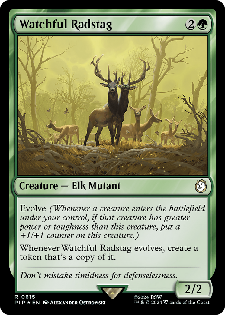 Watchful Radstag (Surge Foil) [Fallout] | Exor Games Dartmouth