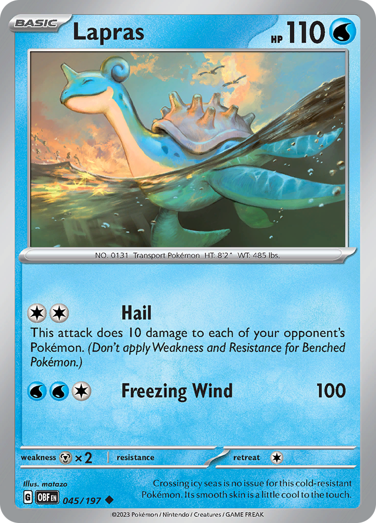 Lapras (045/197) [Scarlet & Violet: Obsidian Flames] | Exor Games Dartmouth