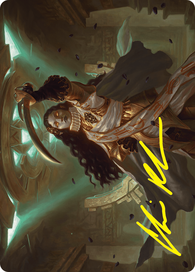 Elenda, Saint of Dusk Art Card (15/54) (Gold-Stamped Signature) [Foundations Art Series] | Exor Games Dartmouth