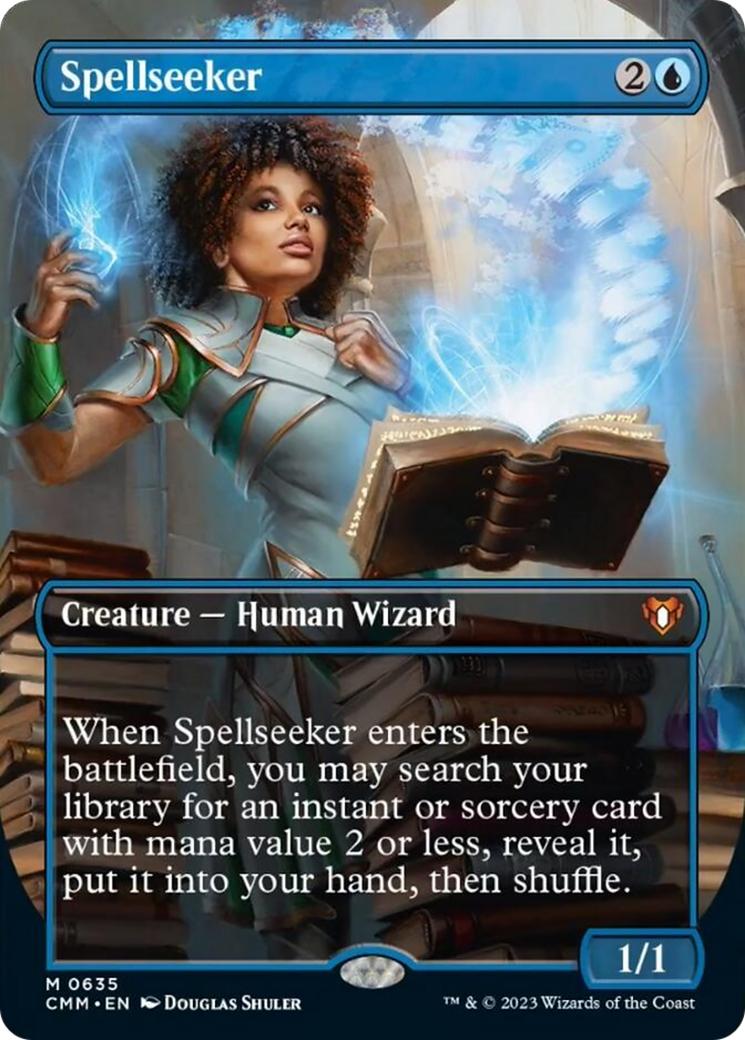 Spellseeker (Borderless Alternate Art) [Commander Masters] | Exor Games Dartmouth