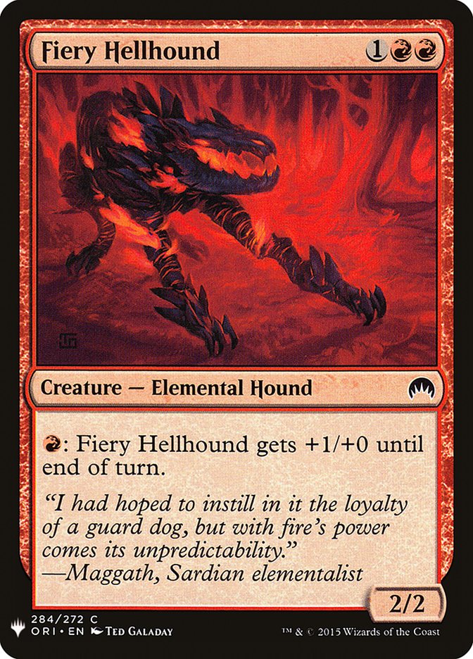Fiery Hellhound [Mystery Booster] | Exor Games Dartmouth