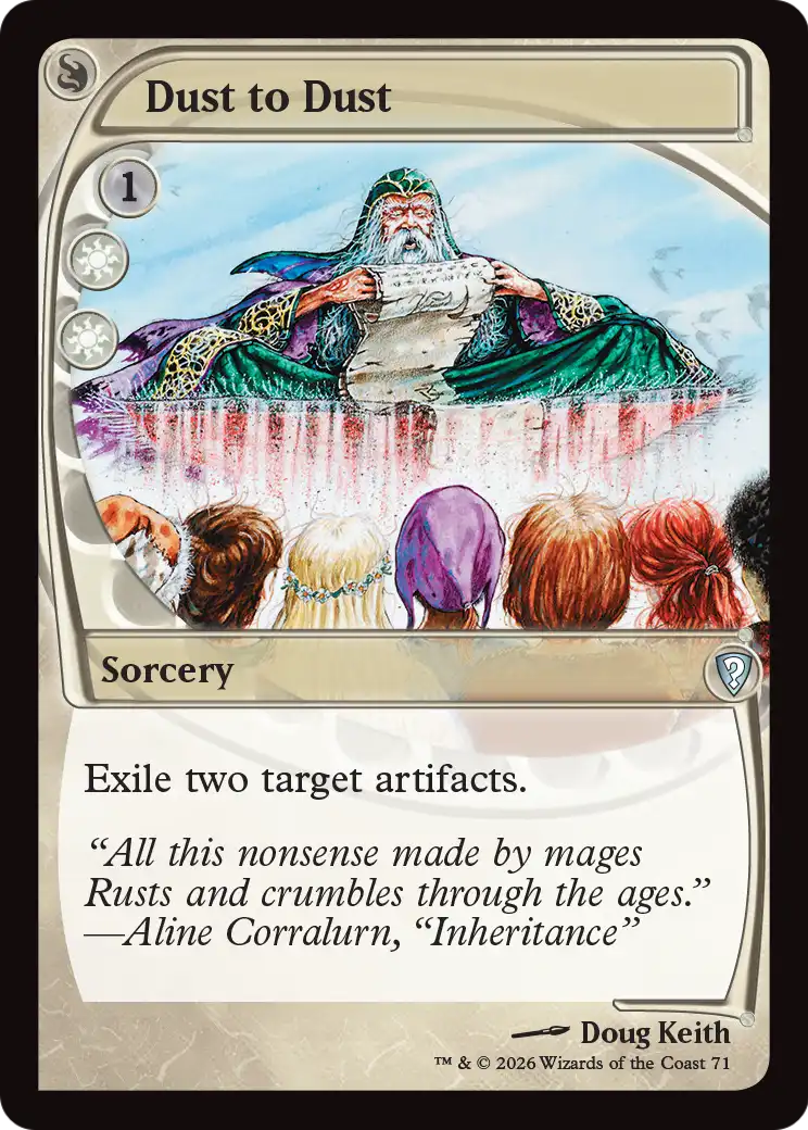 Dust to Dust (Future Sight) [Mystery Booster: Commander Edition] | Exor Games Dartmouth