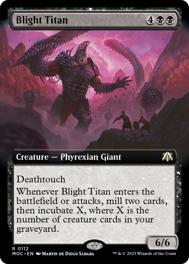 Blight Titan (Extended Art) [March of the Machine Commander] | Exor Games Dartmouth