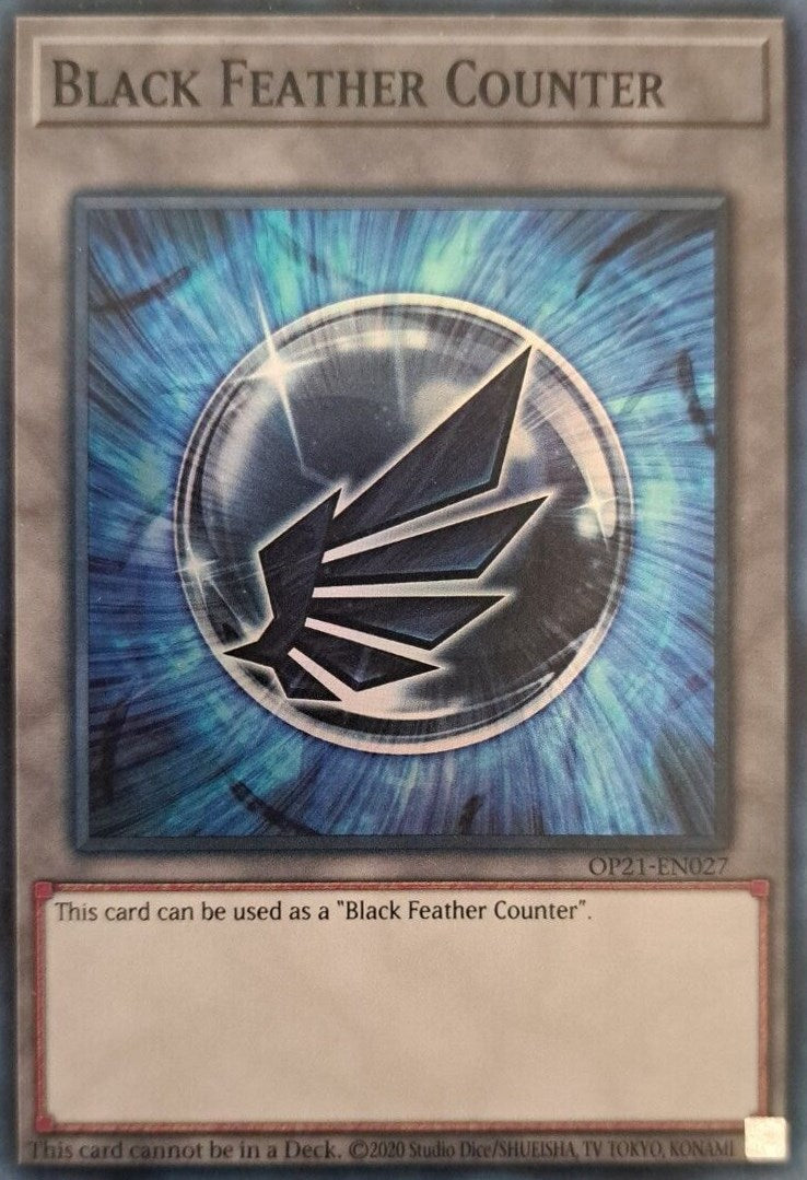 Black Feather Counter [OP21-EN027] Super Rare | Exor Games Dartmouth