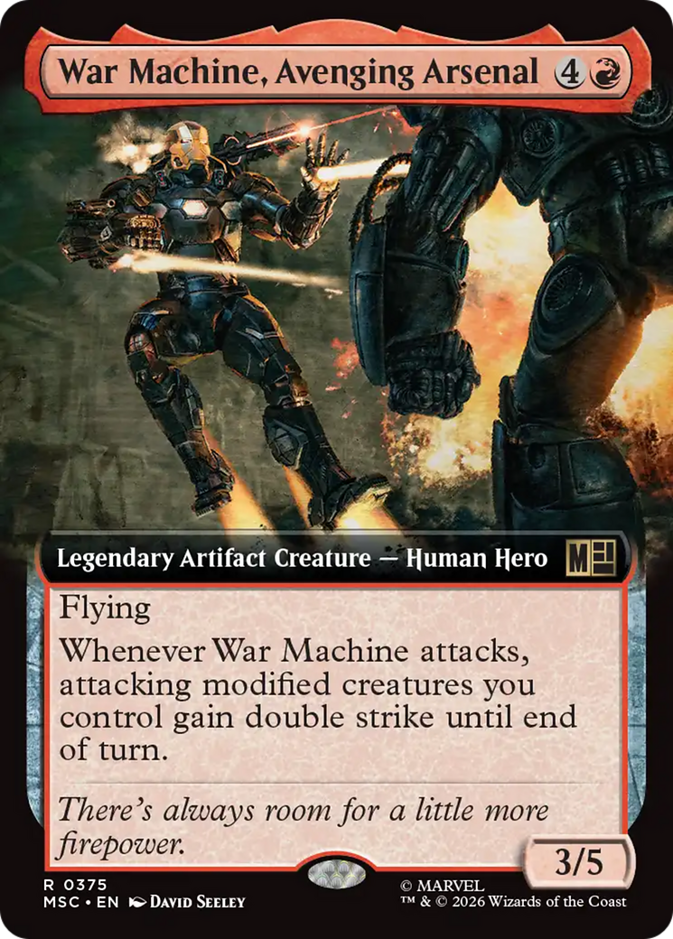 War Machine, Avenging Arsenal (Extended Art) [Marvel Super Heroes Commander] | Exor Games Dartmouth