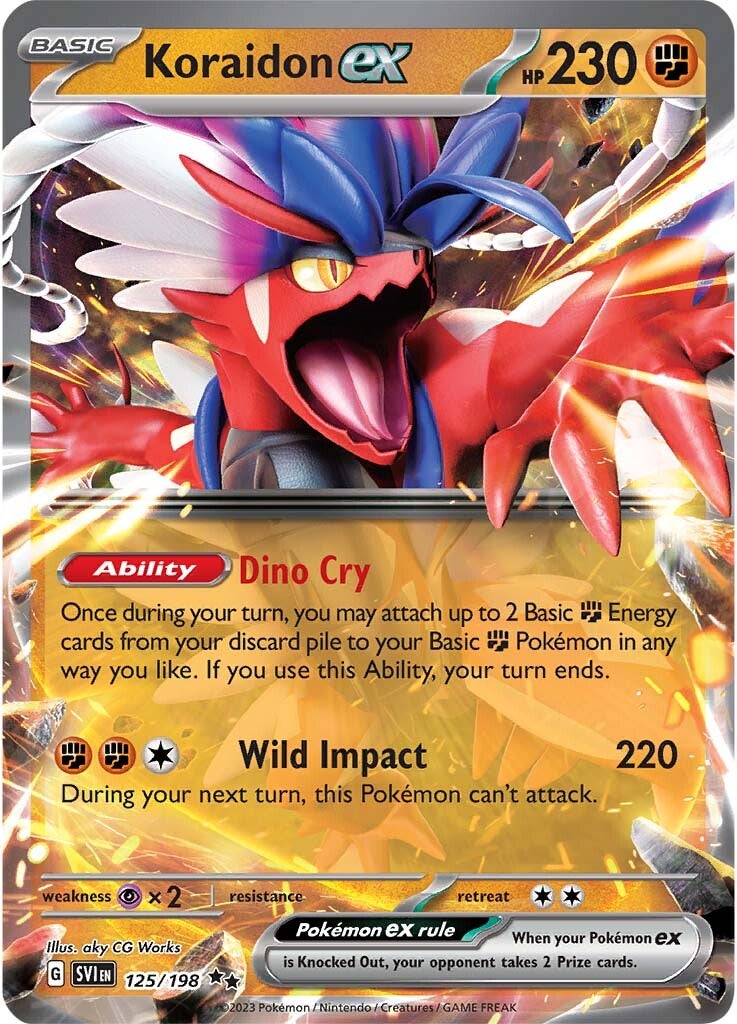 Koraidon ex (125/198) (Jumbo Card) [Scarlet & Violet: Base Set] | Exor Games Dartmouth