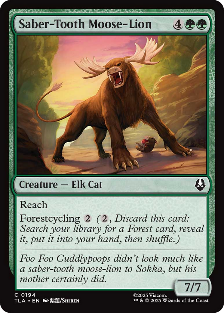 Saber-Tooth Moose-Lion [Avatar: The Last Airbender] | Exor Games Dartmouth