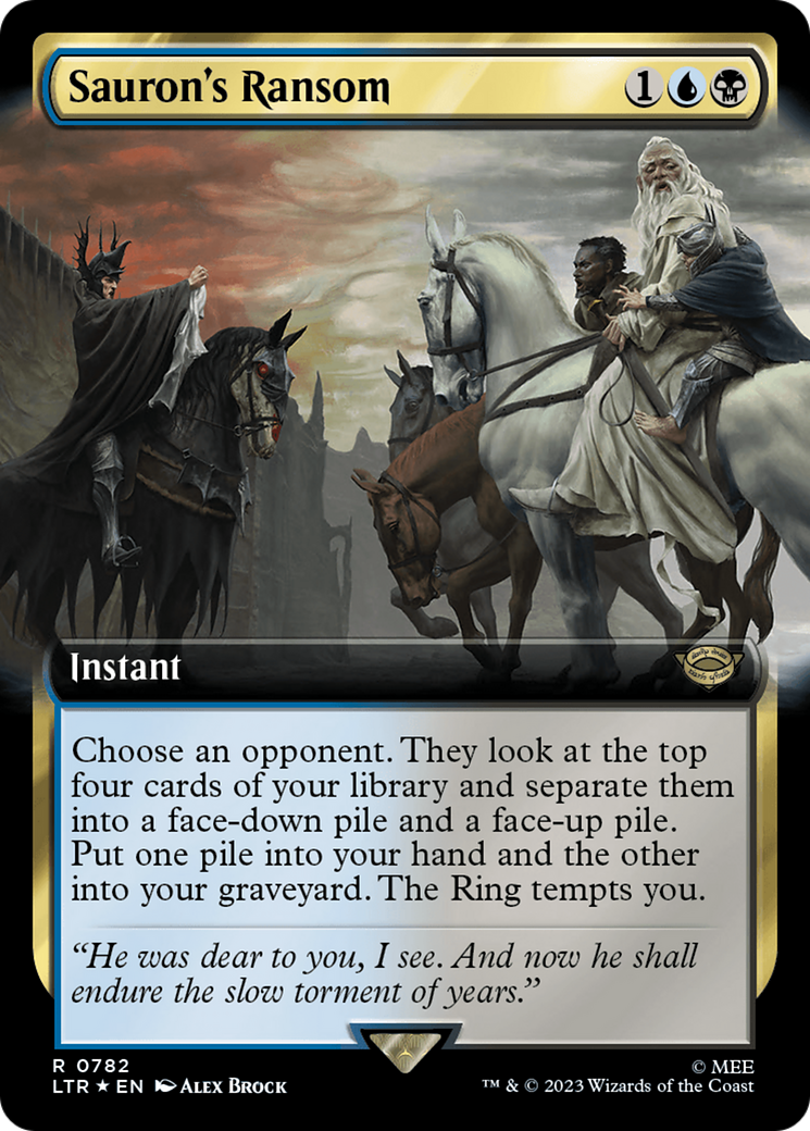 Sauron's Ransom (Extended Art) (Surge Foil) [The Lord of the Rings: Tales of Middle-Earth] | Exor Games Dartmouth
