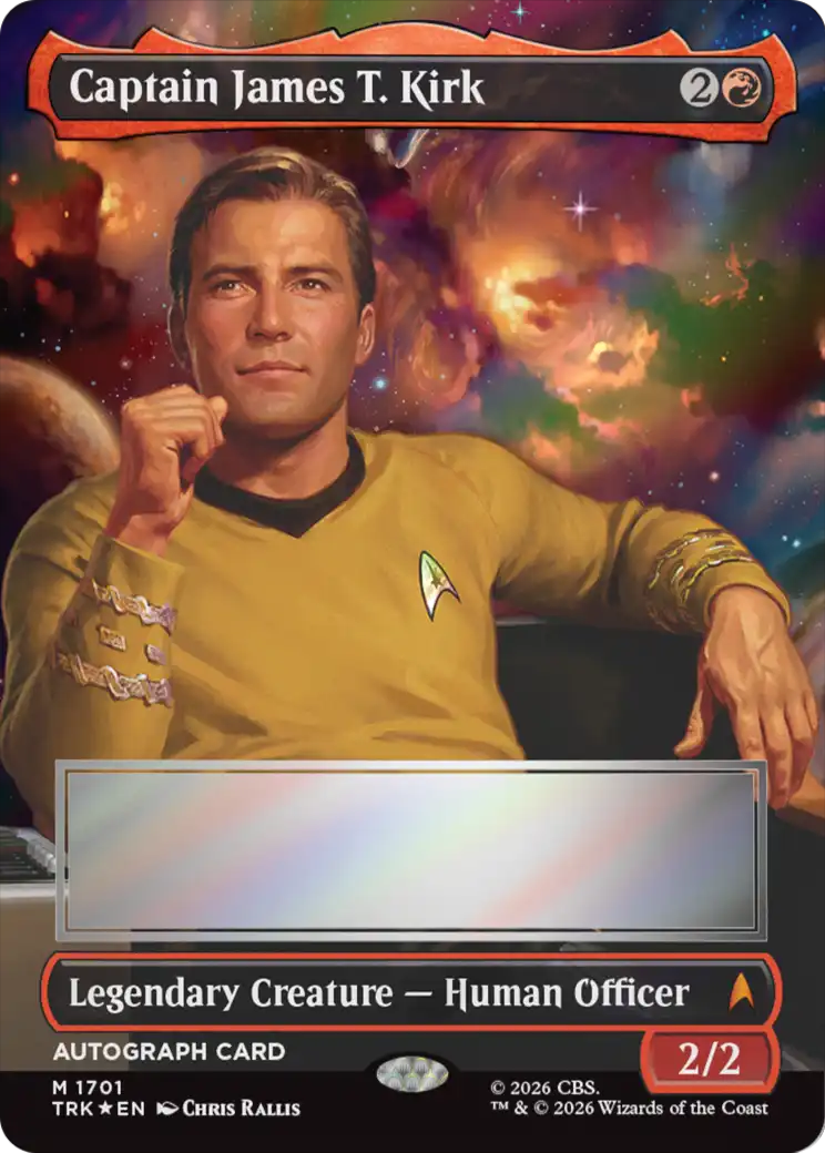 Captain James T. Kirk (Borderless) (Signed) [Star Trek] | Exor Games Dartmouth