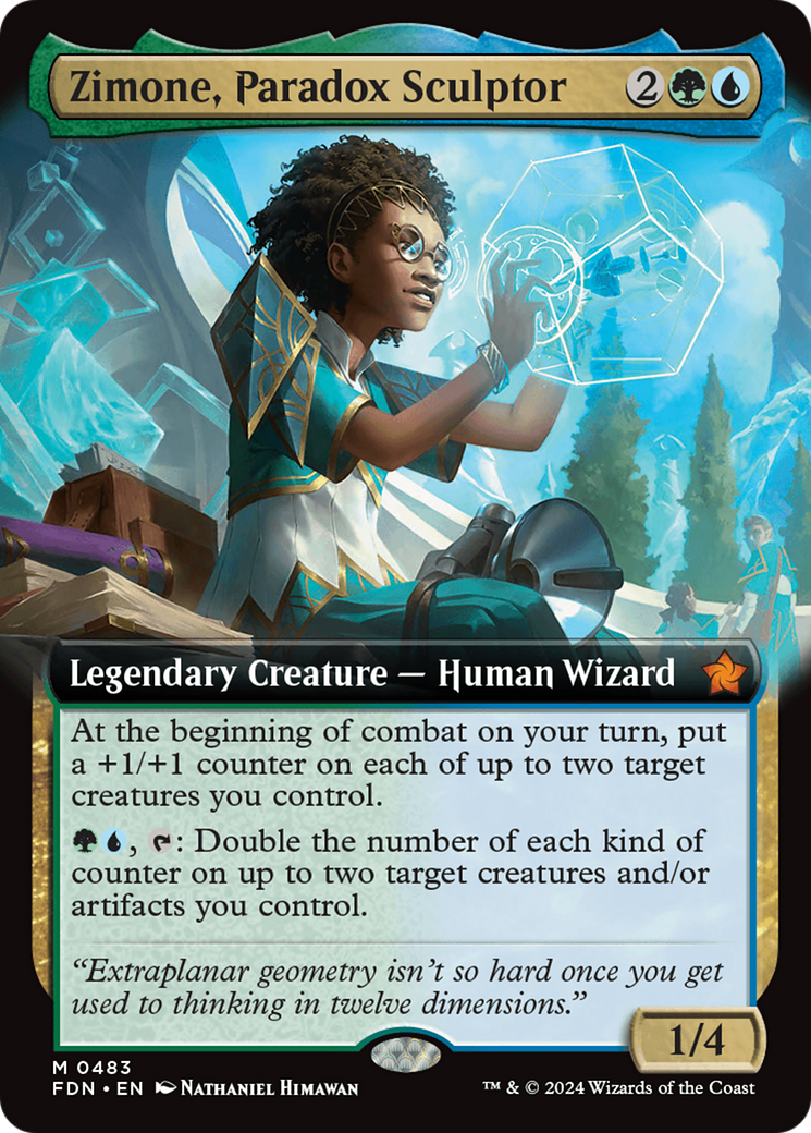 Zimone, Paradox Sculptor (Extended Art) [Foundations] | Exor Games Dartmouth