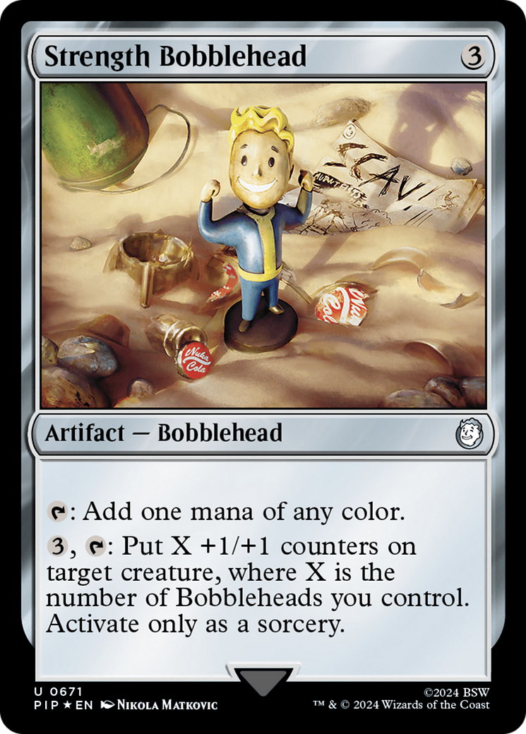 Strength Bobblehead (Surge Foil) [Fallout] | Exor Games Dartmouth