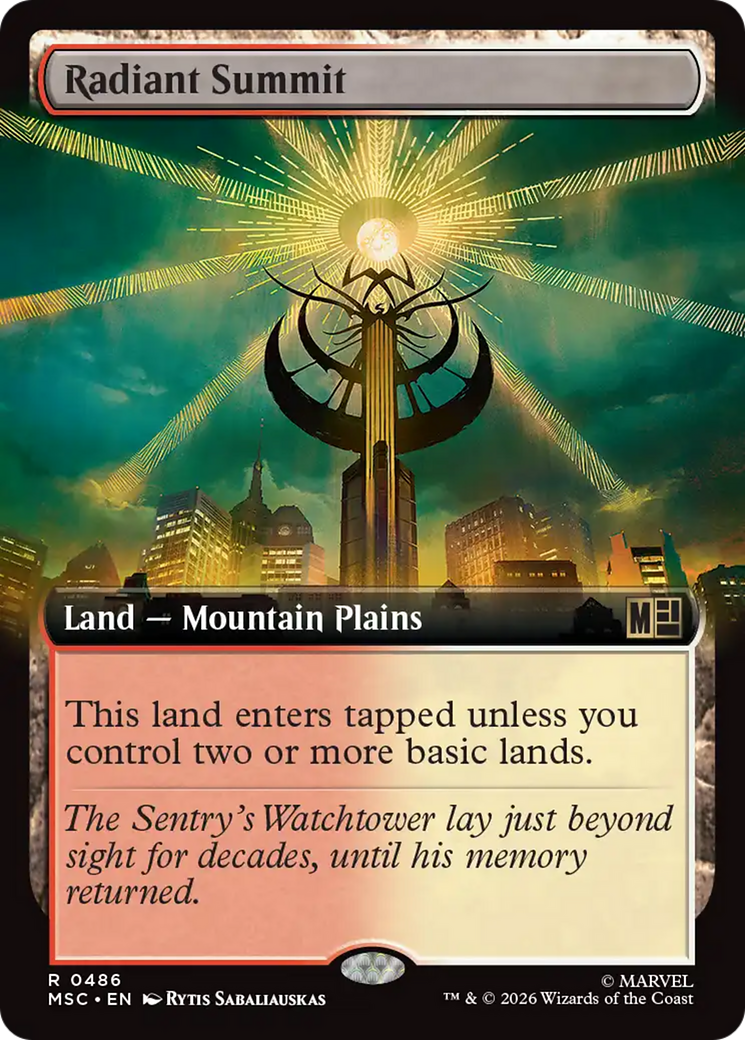 Radiant Summit (Extended Art) [Marvel Super Heroes Commander] | Exor Games Dartmouth